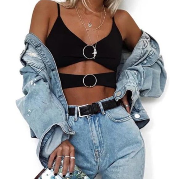 Tiger Mist Kitty Top in Black - Picture 2 of 6